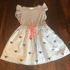 Crew kids bumble bee light blue chambray dress